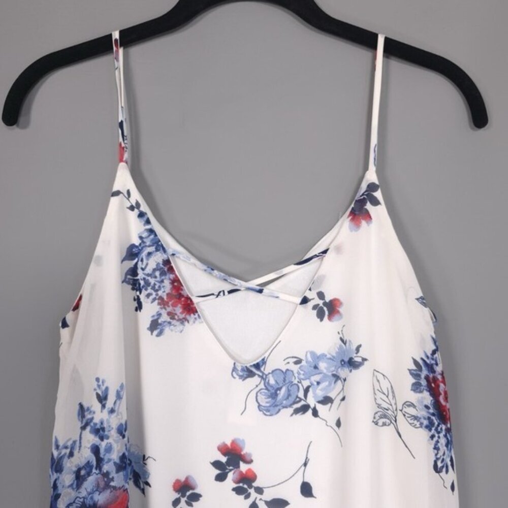 VINTAGE Jody California CALIF Mini Dress MEDIUM Floral‎ Strappy A-Line 13961-03 - Picture 7 of 11